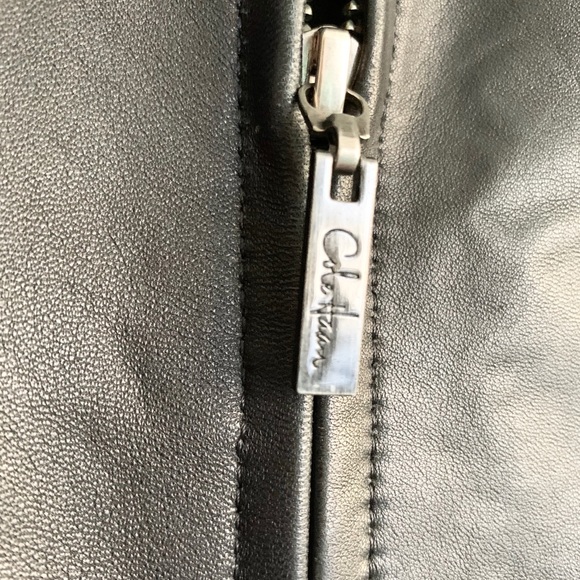 Cole Haan Wing Collar Leather Jacket - Picture 13 of 16